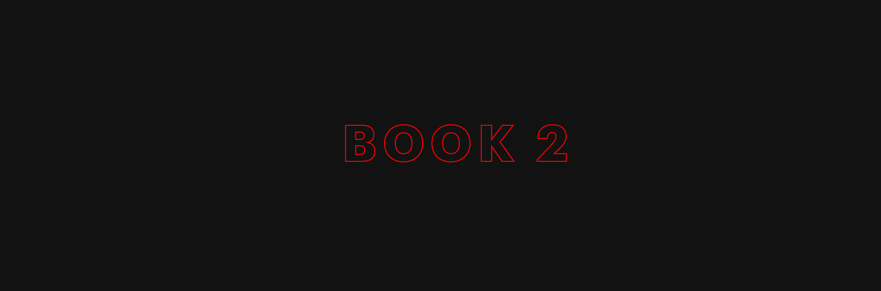 Text 'BOOK 2' in red on a black background